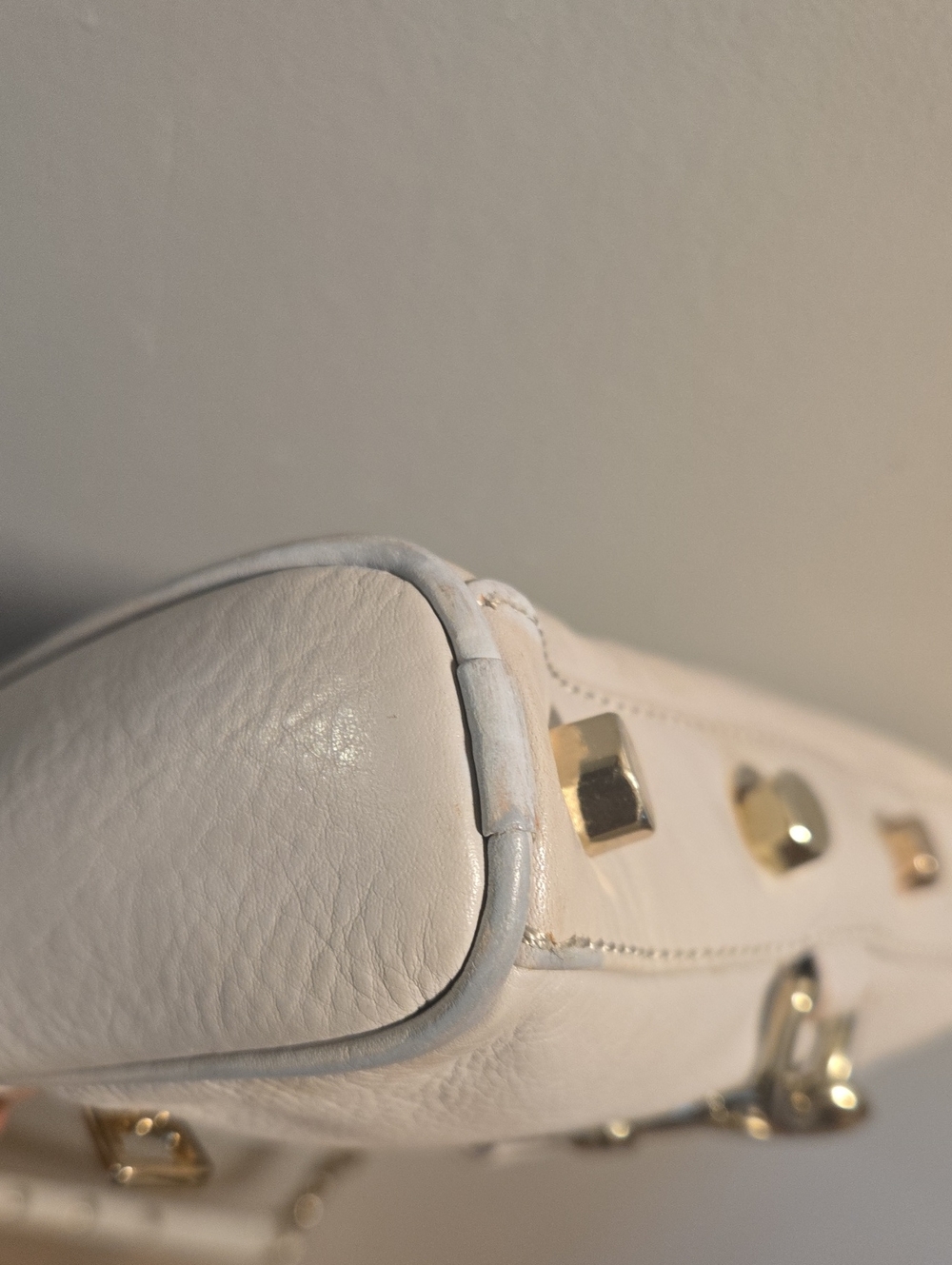Rebecca Minkoff Gray Mini MAC Leather Crossbody with Gold Hardware - Picture 5 of 9